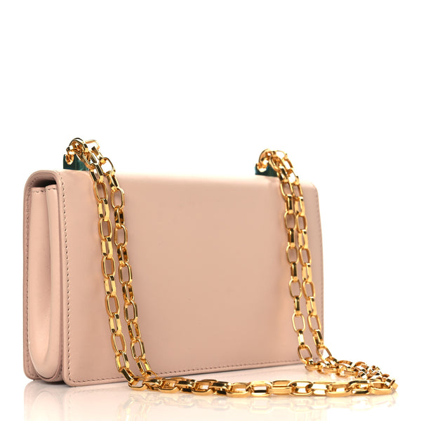 DOLCE & GABBANA Light Pink Leather Shoulder Bag