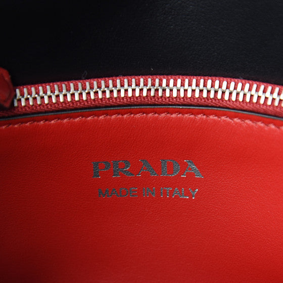 PRADA Black Quilted Leather Diagramme Shoulder Bag