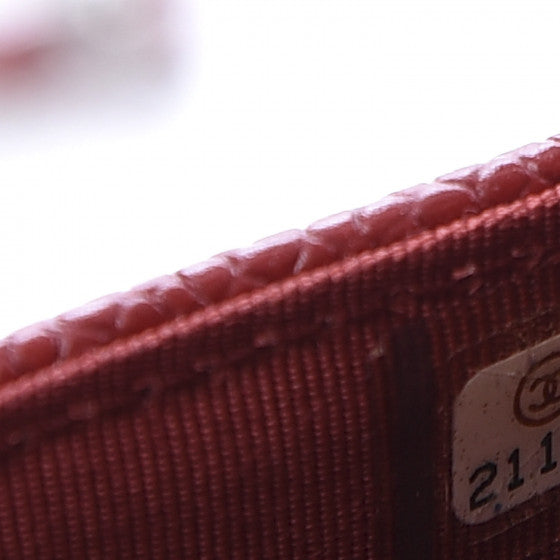CHANEL Red Caviar Quilted Wallet On A Chain Shoulder Bag