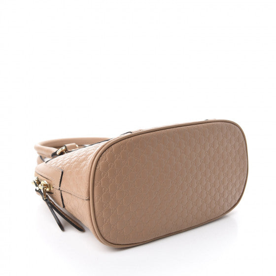 GUCCI Beige Guccissima Leather Small Dome Shoulder Bag