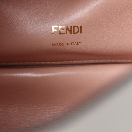 FENDI Beige Leather Kan U Shoulder Bag