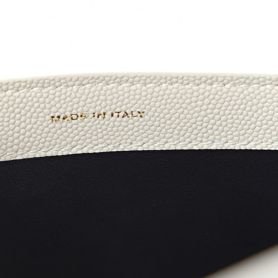 YVES SAINT LAURENT White Leather Uptown Crossbody Bag