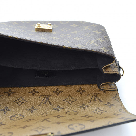 LOUIS VUITTON Brown Reverse Monogram Metis Shoulder Bag