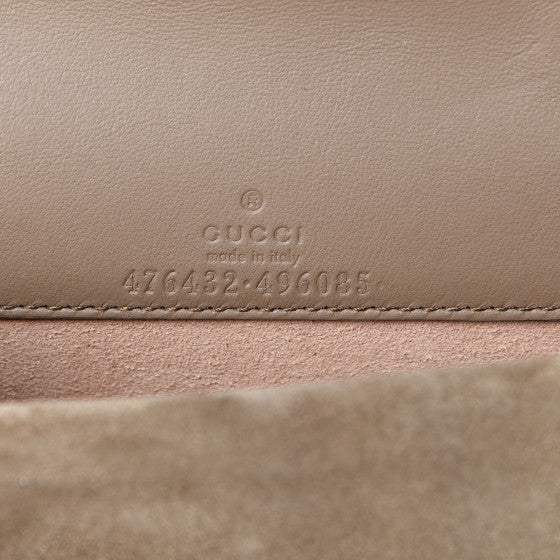 GUCCI Supreme Monogram & Taupe Super Mini Dionysus Shoulder Bag