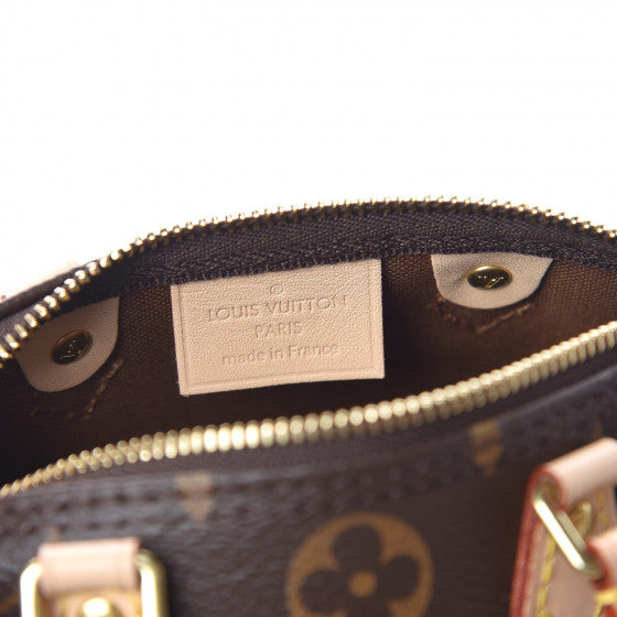 LOUIS VUITTON Monogram Nano Speedy Shoulder Bag