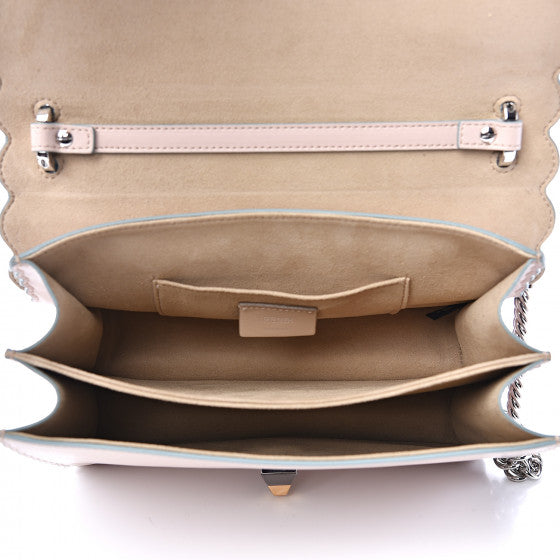 FENDI Pink Leather Studded Kan I Shoulder Bag