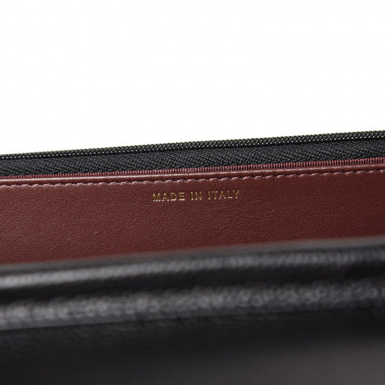 CHANEL Black Caviar Quilted Leather Wallet On A Chain Shoulder Bag