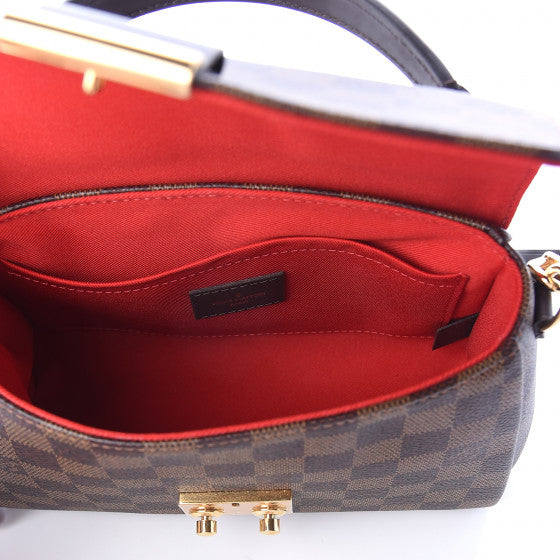 LOUIS VUITTON Croisette in Damier Ebene Print Shoulder Bag