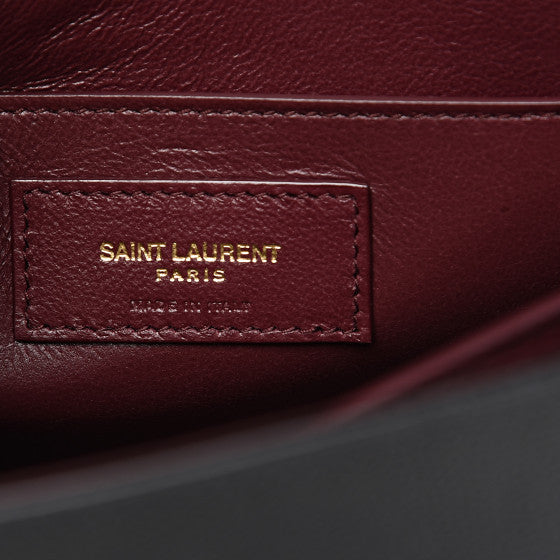 YVES SAINT LAURENT Black Leather Cassandra Shoulder Bag