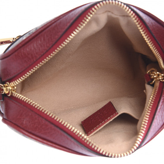 GUCCI Supreme Flora & Red Leather Ophidia Shoulder Bag