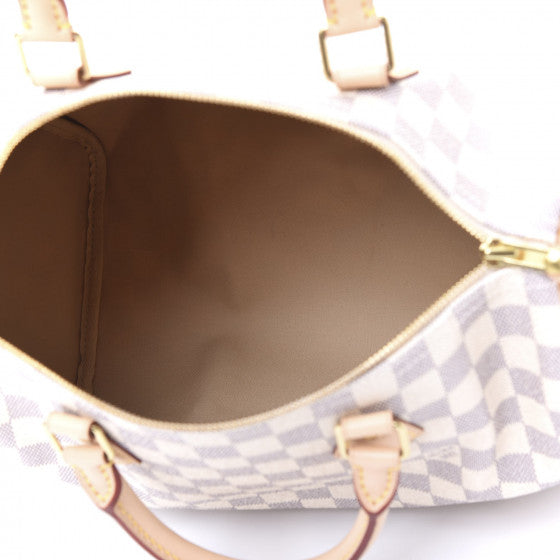 LOUIS VUITTON Damier Azur Speedy 30 Handbag