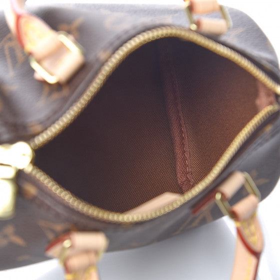 LOUIS VUITTON Monogram Nano Speedy Shoulder Bag
