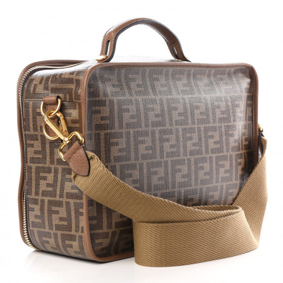 FENDI Brown Zucca Print Messenger Bag