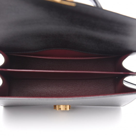 YVES SAINT LAURENT Black Leather Cassandra Shoulder Bag