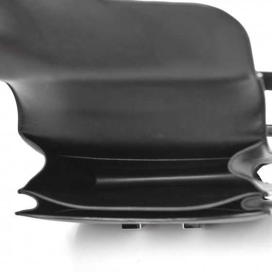 HERMES Black Swift Leather Constance 18 Shoulder Bag