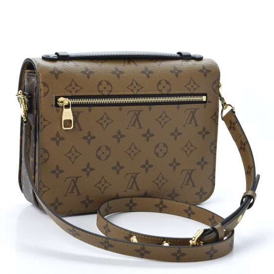 LOUIS VUITTON Brown Reverse Monogram Metis Shoulder Bag