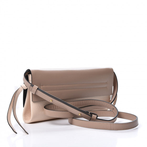 VALENTINO Brown Leather VRing Shoulder Bag