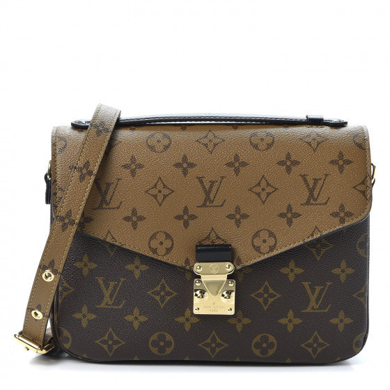 LOUIS VUITTON Brown Reverse Monogram Metis Shoulder Bag