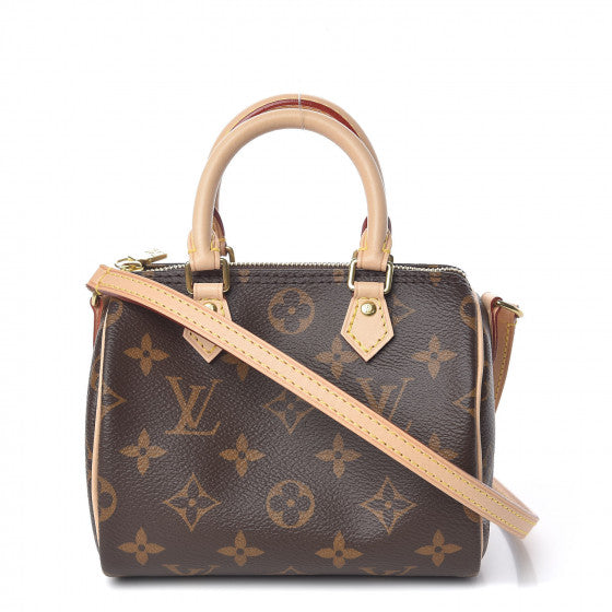 LOUIS VUITTON Monogram Nano Speedy Shoulder Bag