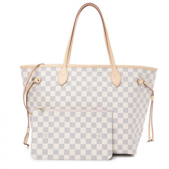 LOUIS VUITTON Damier Azur Neo Neverfull MM Tote Bag
