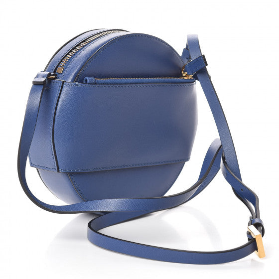 VALENTINO Blue Leather VLogo Crossbody Bag