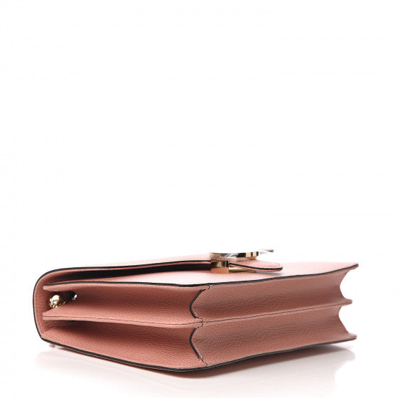 GUCCI Pink Leather Interlocking G Shoulder Bag