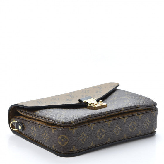 LOUIS VUITTON Brown Reverse Monogram Metis Shoulder Bag