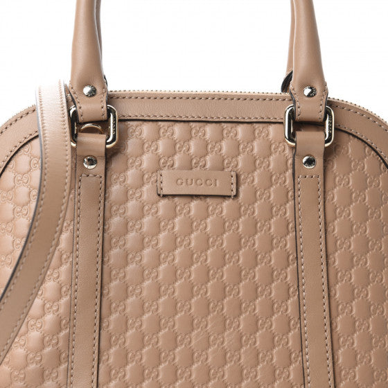 GUCCI Beige Guccissima Leather Small Dome Shoulder Bag