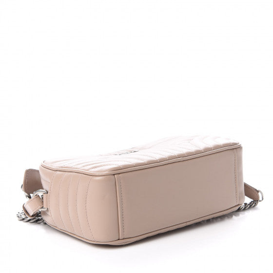 PRADA Beige Quilted Leather Diagramme Shoulder Bag
