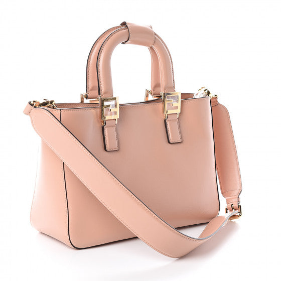 FENDI Pink Leather FF Tote Bag