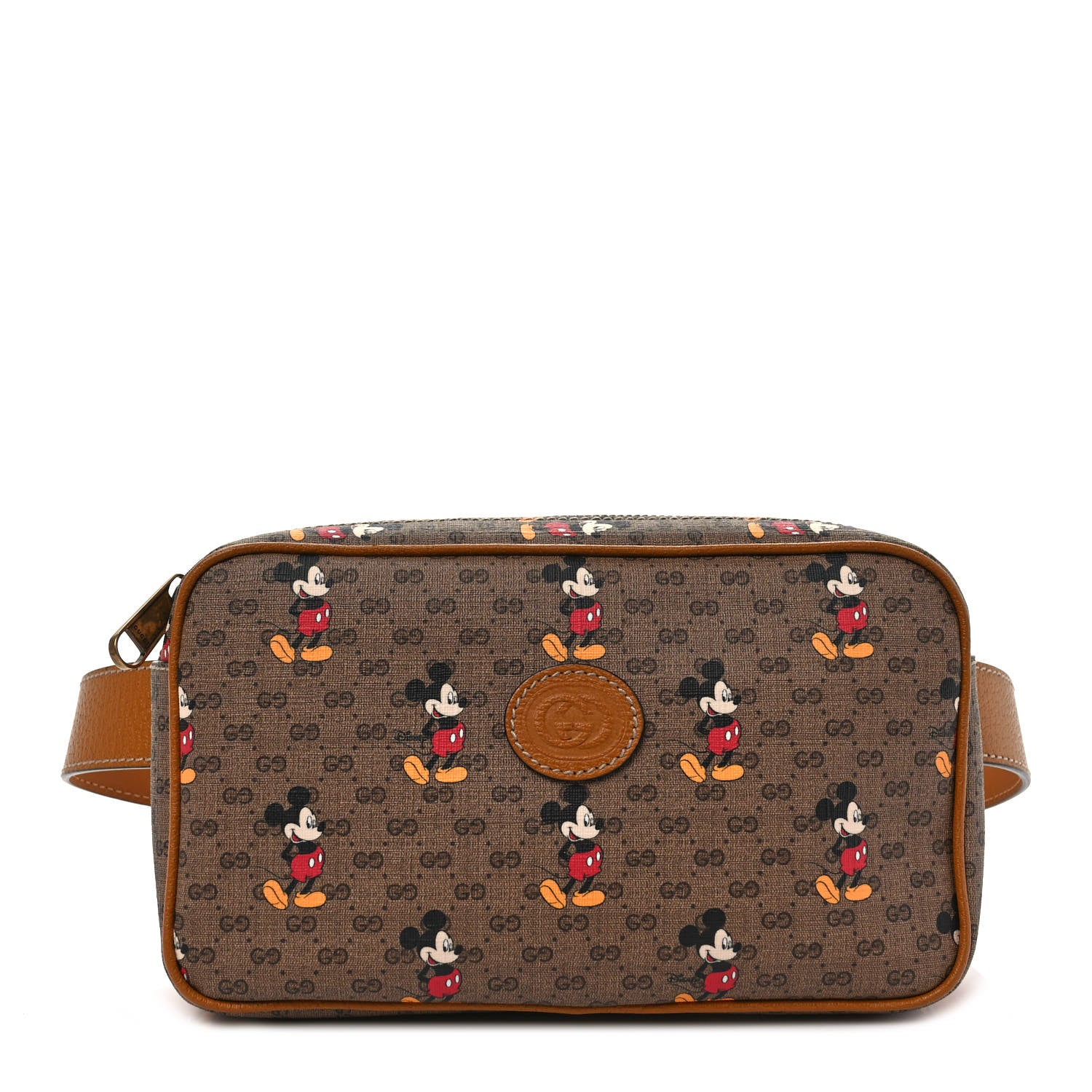 GUCCI x Disney Brown Monogram Belt Bag