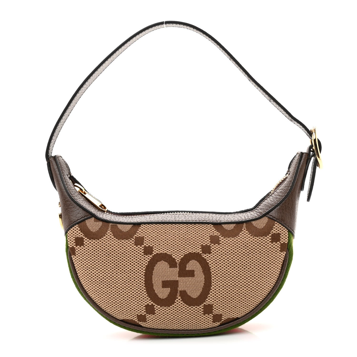 GUCCI Brown Giant Monogram Hobo Bag