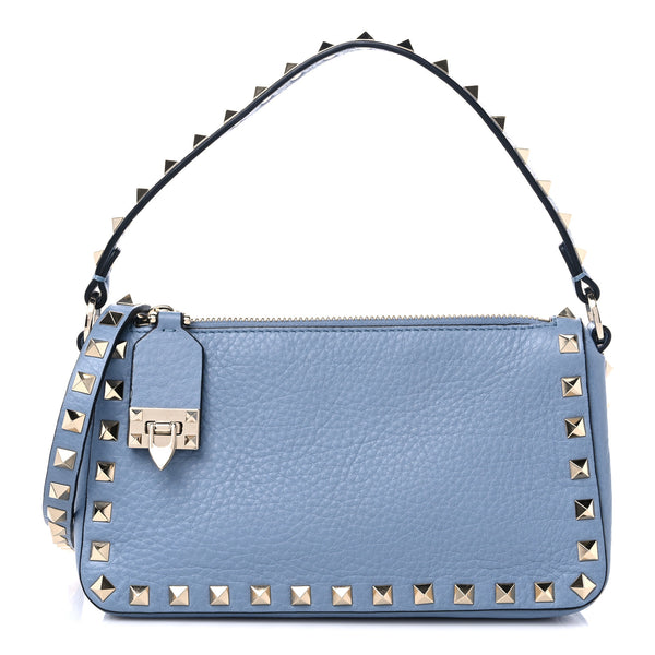 VALENTINO Light Blue Leather Handbag