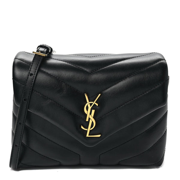 YVES SAINT LAURENT Black Leather Crossbody Bag