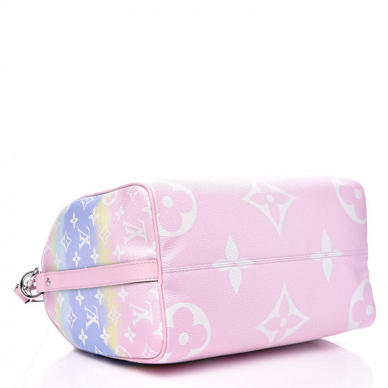 LOUIS VUITTON Pastel Pink Escale Speedy 30 Bandouliere Shoulder Bag