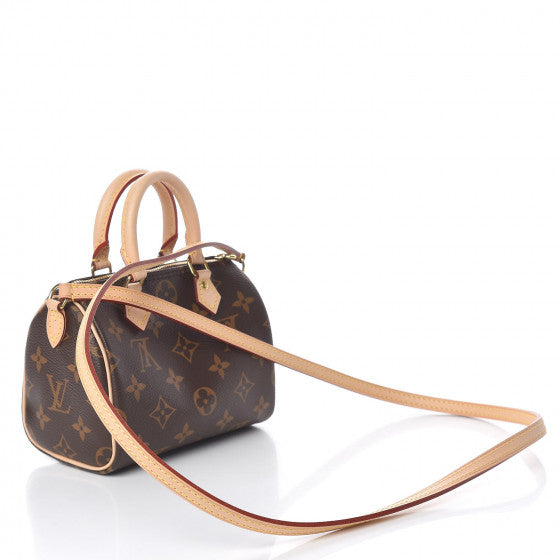 LOUIS VUITTON Monogram Nano Speedy Shoulder Bag