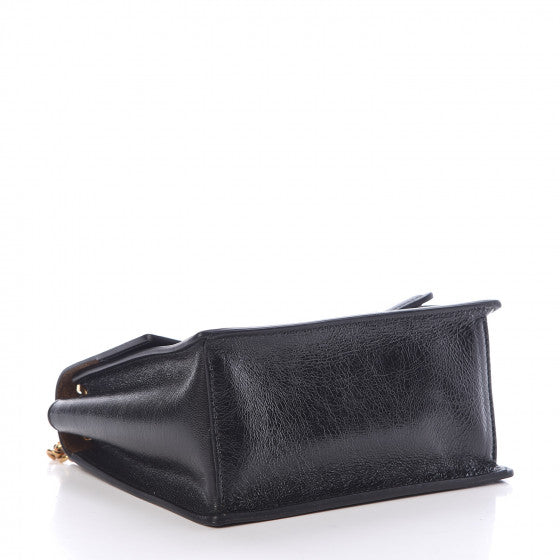 FENDI Black Leather Kan U Shoulder Bag