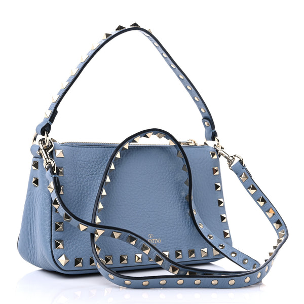 VALENTINO Light Blue Leather Handbag