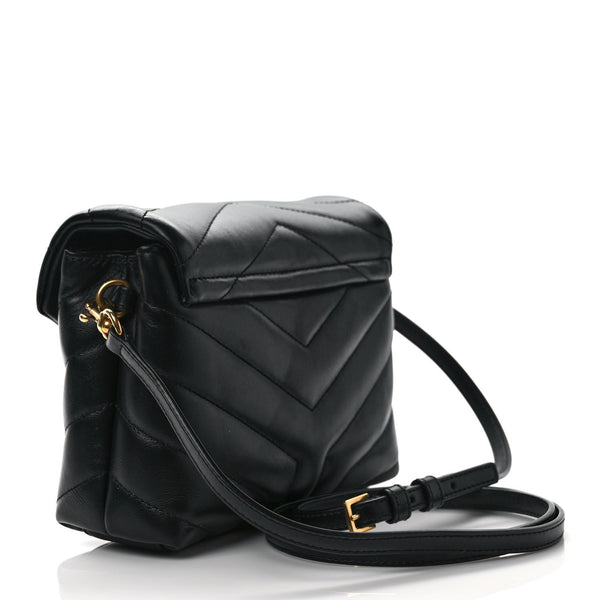 YVES SAINT LAURENT Black Leather Crossbody Bag