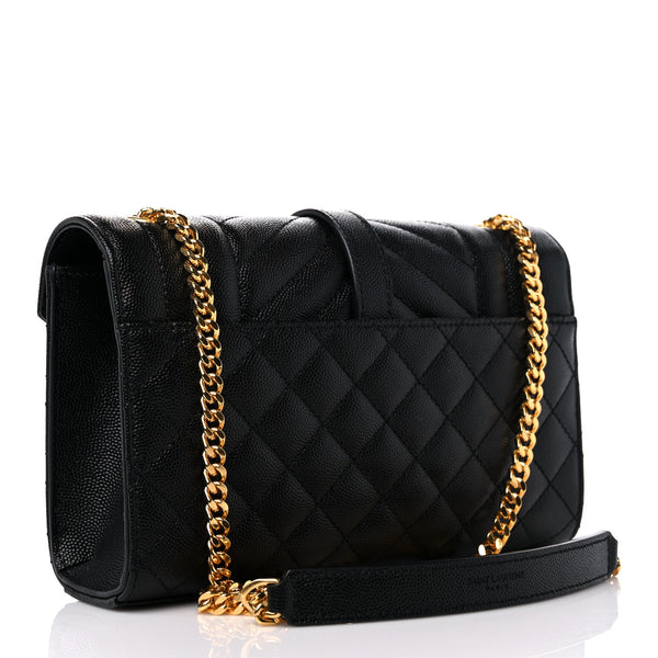 YVES SAINT LAURENT Black Leather Shoulder Bag