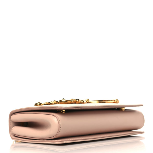 DOLCE & GABBANA Light Pink Leather Shoulder Bag