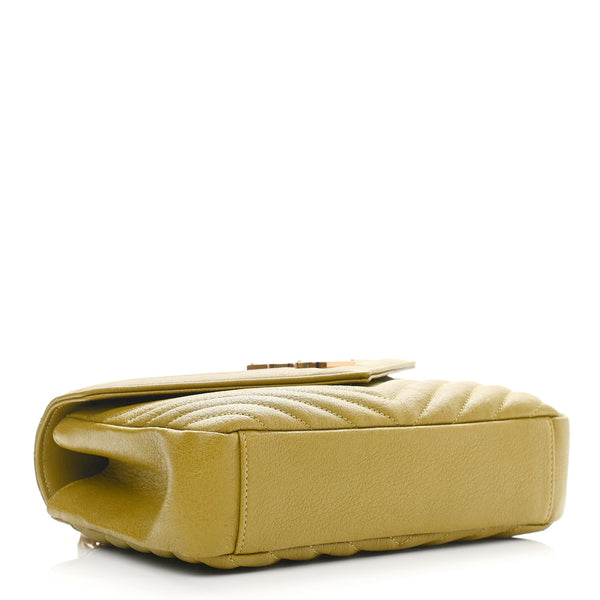 YVES SAINT LAURENT Green Leather Shoulder Bag