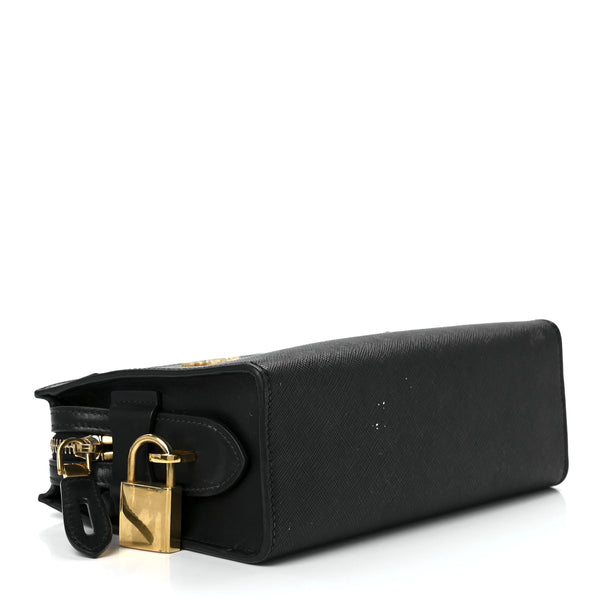 PRADA Black Leather Crossbody Bag