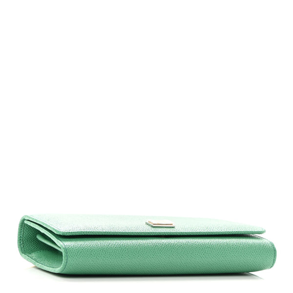 DOLCE & GABBANA Green Leather Crossbody Bag